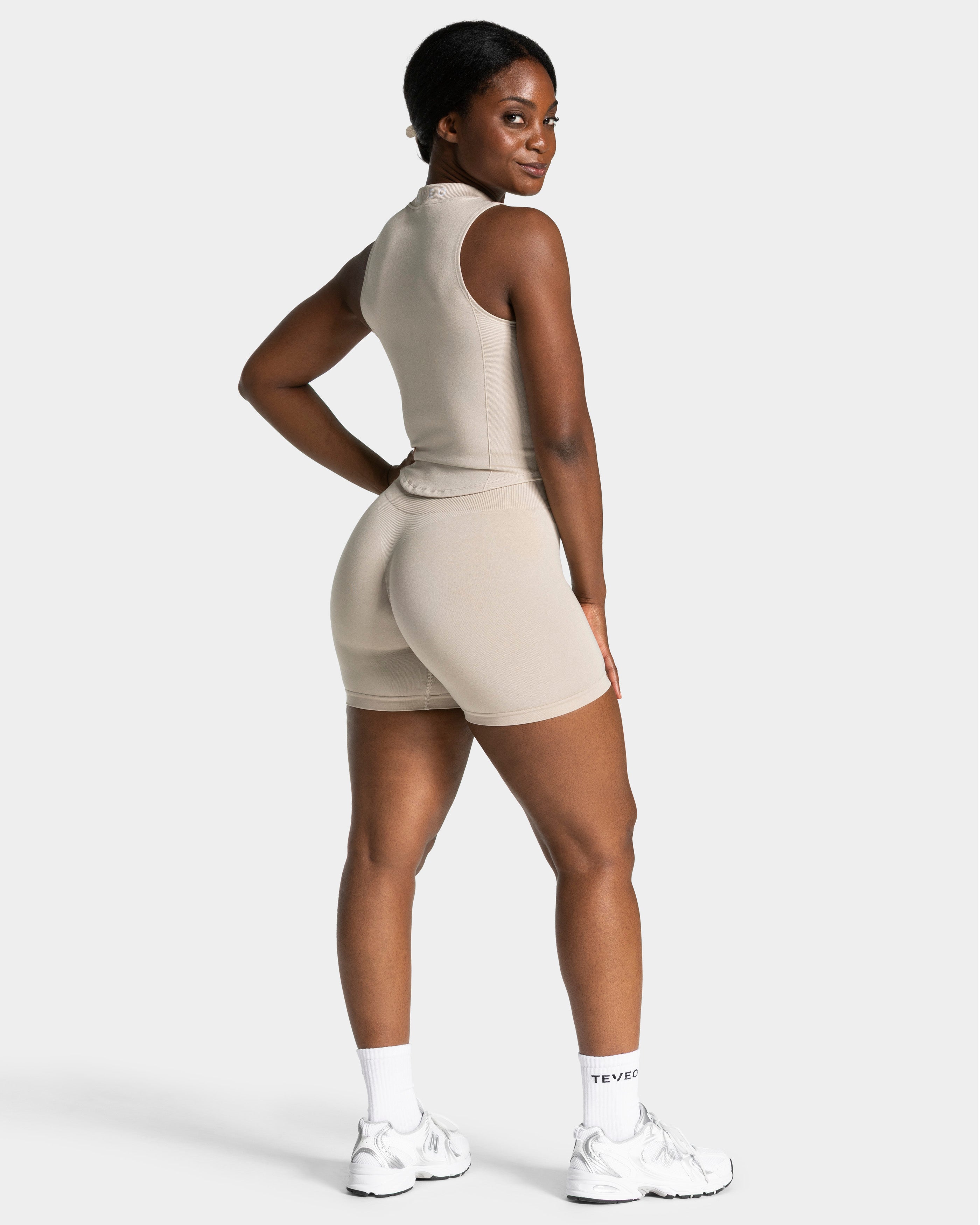 Timeless Pro Covert Scrunch Shorts "Cream"