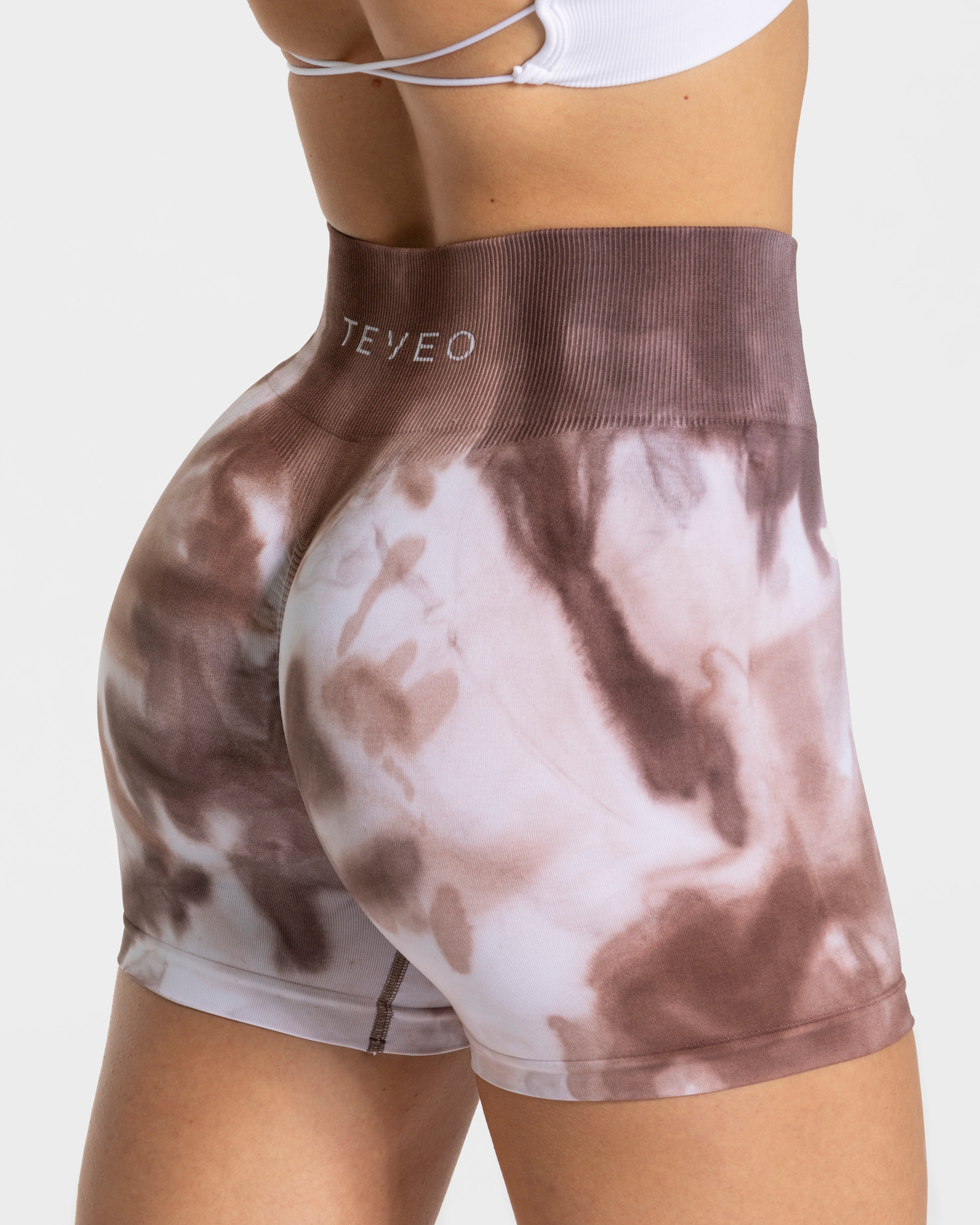 Tie Dye Scrunch Shorts "Earth"