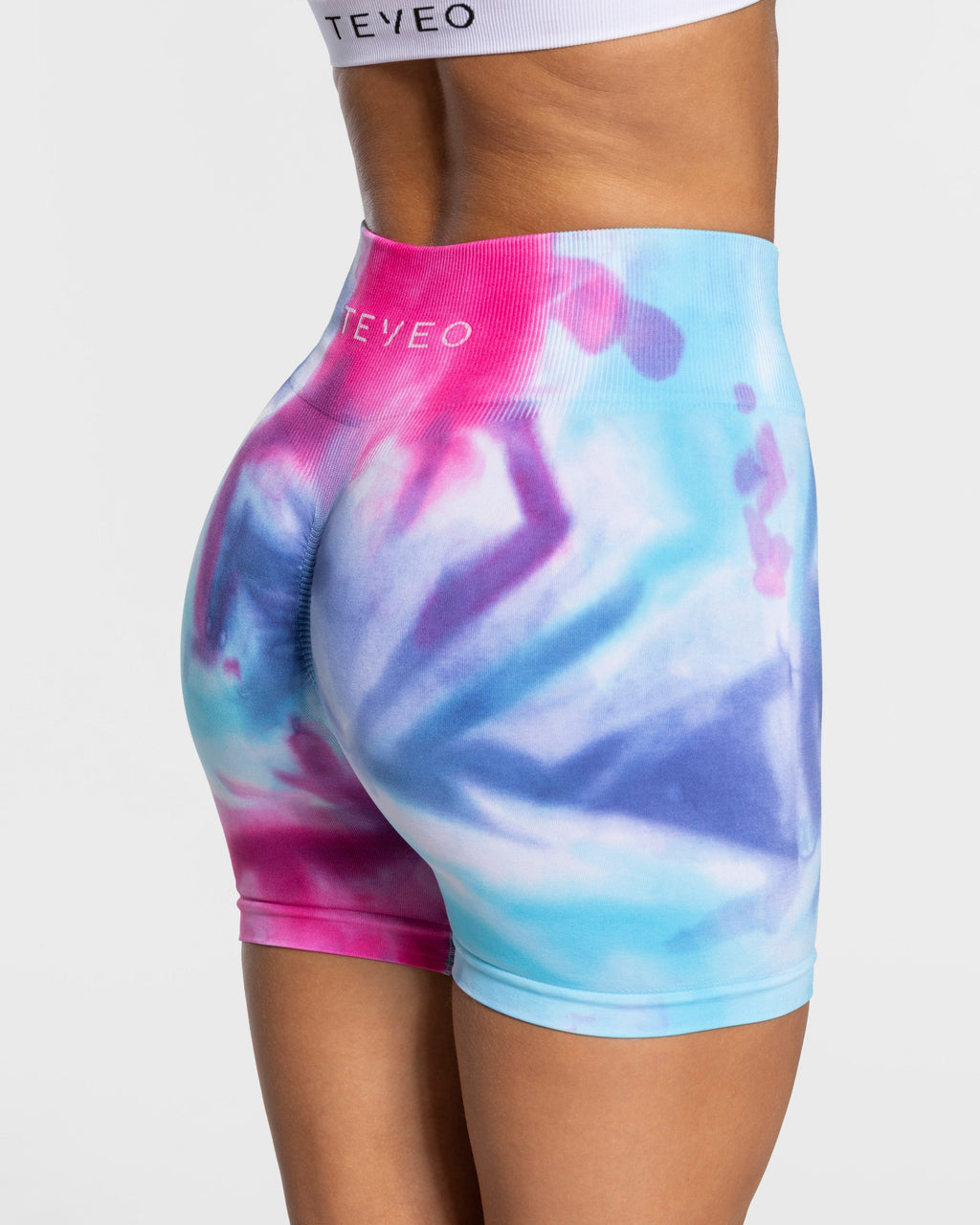 Tie Dye Scrunch Shorts "Cold"