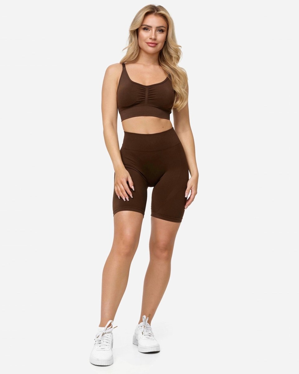 Charming Scrunch Shorts "Braun"