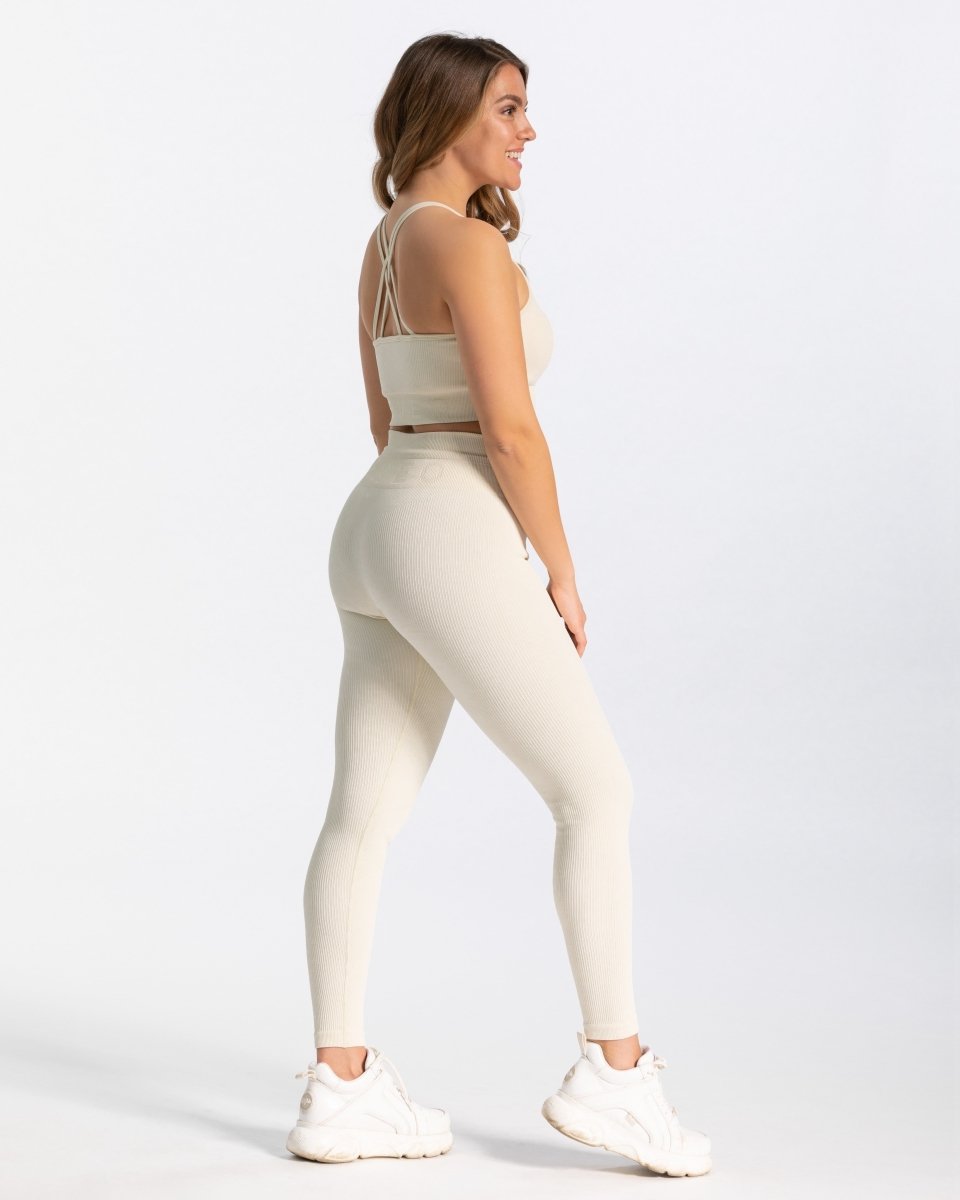 Ribbed Leggings "Ivory"