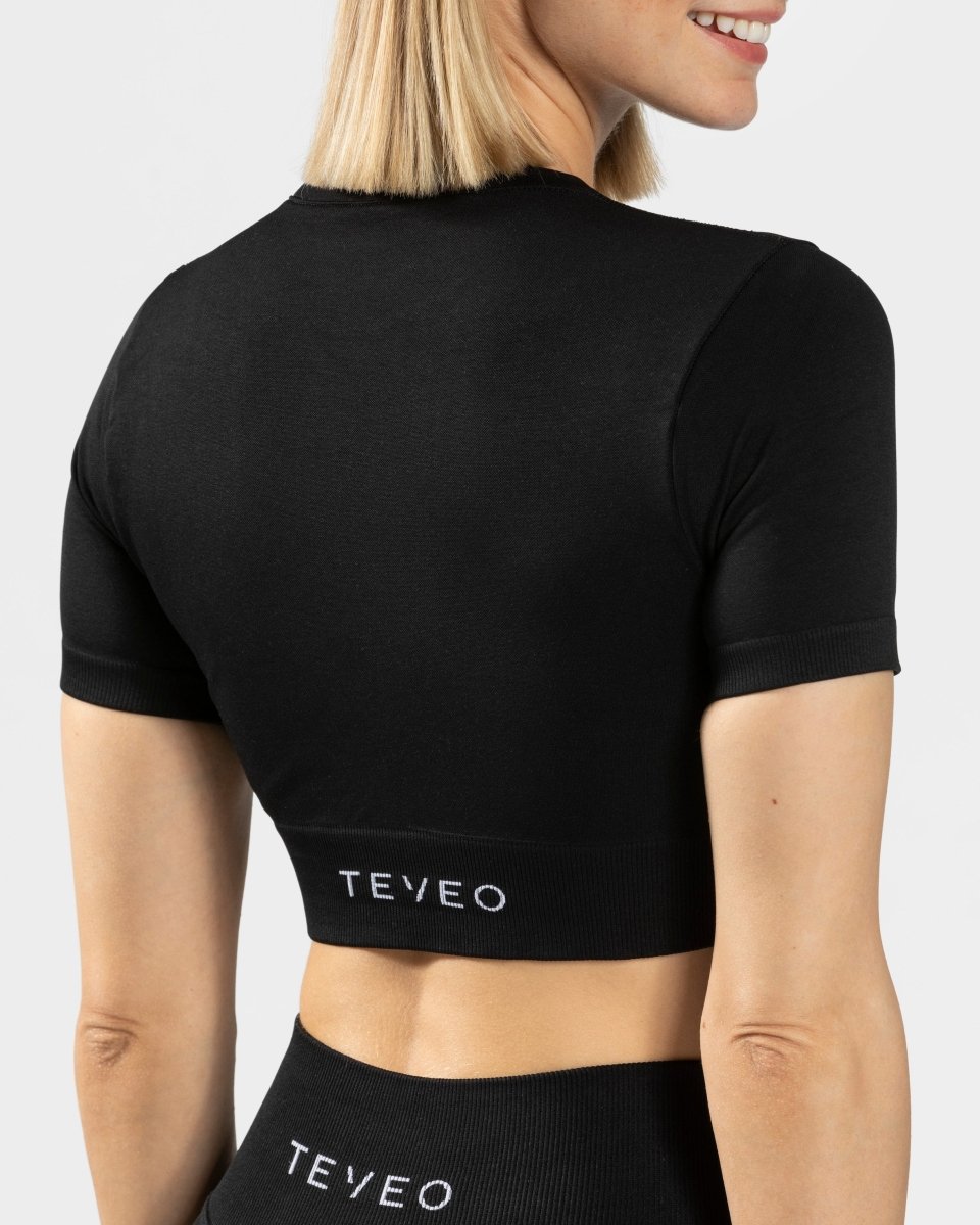 Sensation Crop Top "Schwarz"