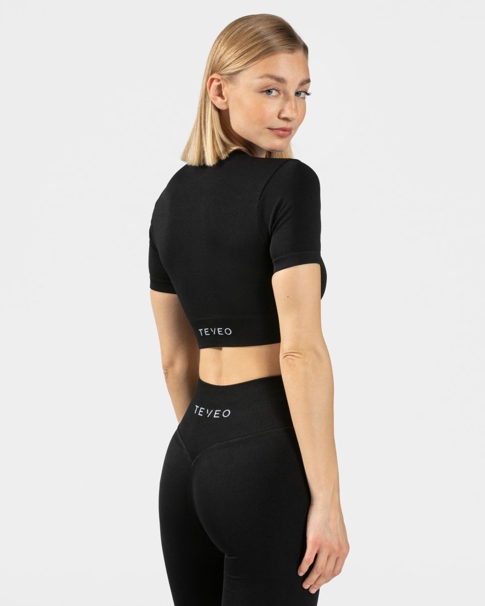 Sensation Crop Top "Schwarz"