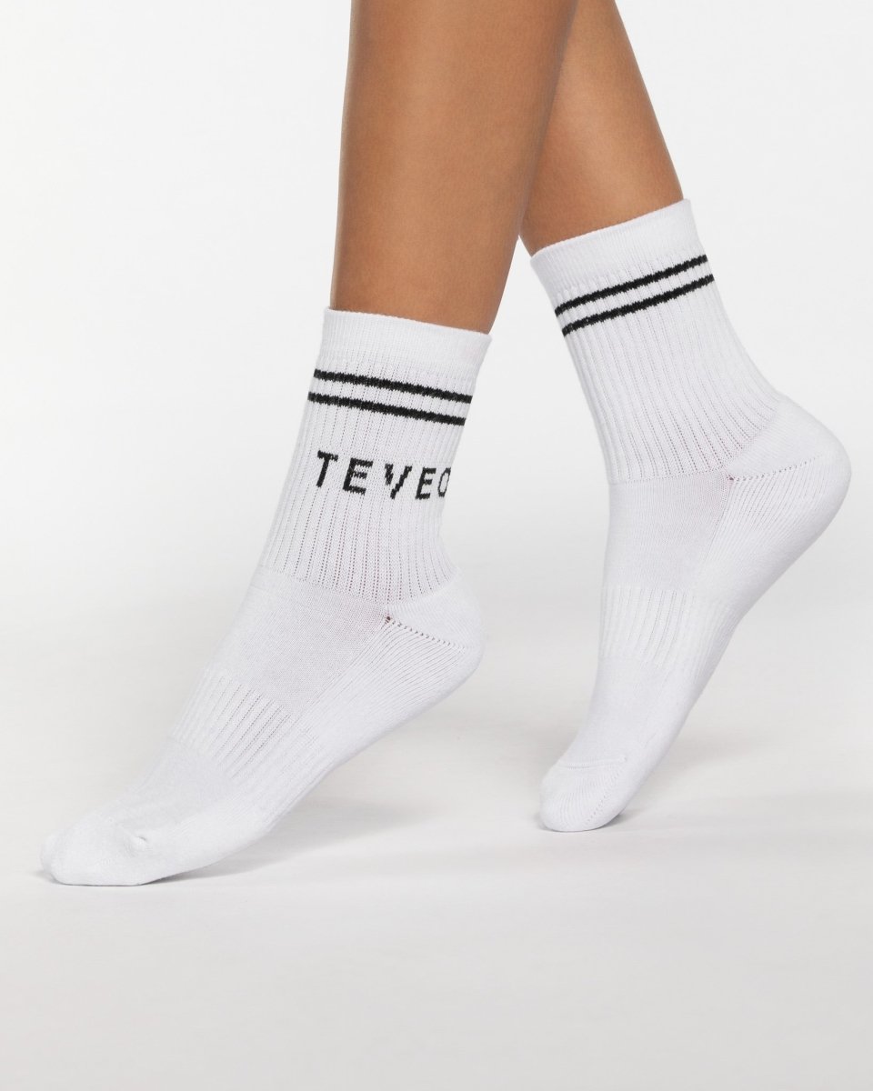 Crew Socken (2er-Pack) "Weiß"